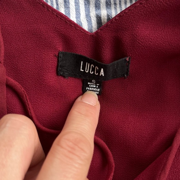 Lucca Couture Sara Cami in Wine Small - Picture 6 of 7
